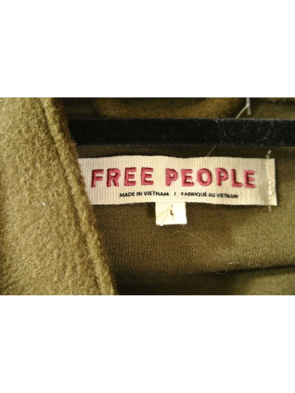 NEW, FREE PEOPLE Alma longline duffle coat in Beech Size L  #C4856
